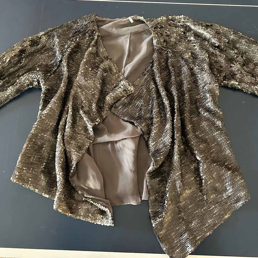 Free People Sequin Jacket
